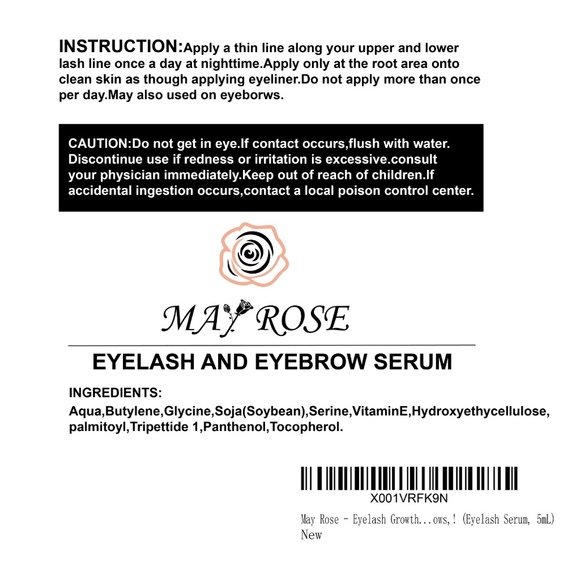 Eyelash and Eyebrows Growth Serum Organic - Picture 3 of 6
